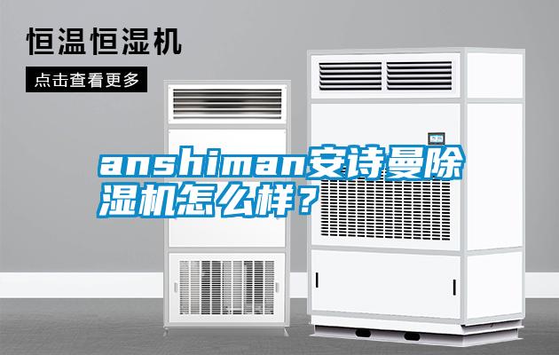 anshiman安诗曼除湿机怎么样？