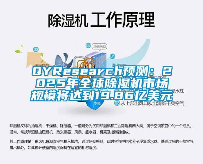 QYResearch预测：2025年全球除湿机市场规模将达到19.86亿美元