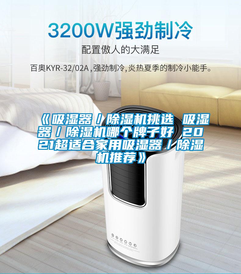 《吸湿器／除湿机挑选 吸湿器／除湿机哪个牌子好 2021超适合家用吸湿器／除湿机推荐》