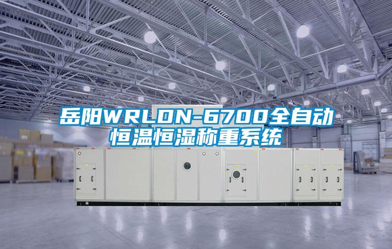 岳阳WRLDN-6700全自动恒温恒湿称重系统