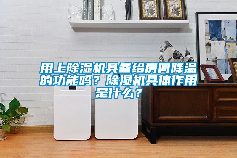 用上除湿机具备给房间降温的功能吗？除湿机具体作用是什么？