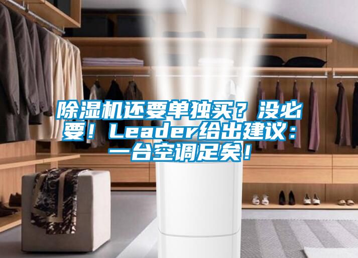 除湿机还要单独买？没必要！Leader给出建议：一台空调足矣！